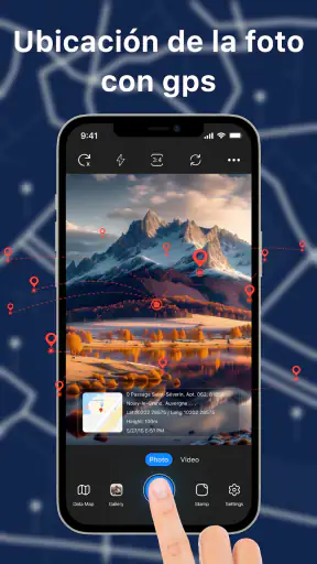 Cámara con Ubicación y Tiempo screenshot