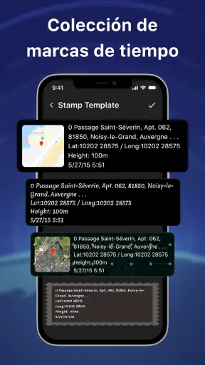 Cámara con Ubicación y Tiempo screenshot