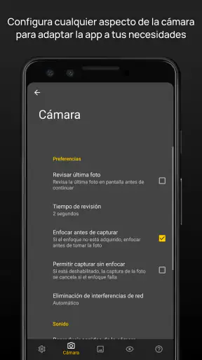 Cámara FV-5 screenshot