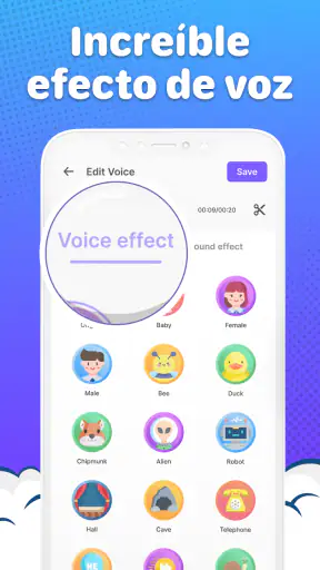 Cambiador de Voz con Efectos screenshot