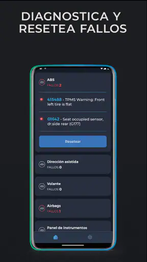 Carista OBD2 screenshot