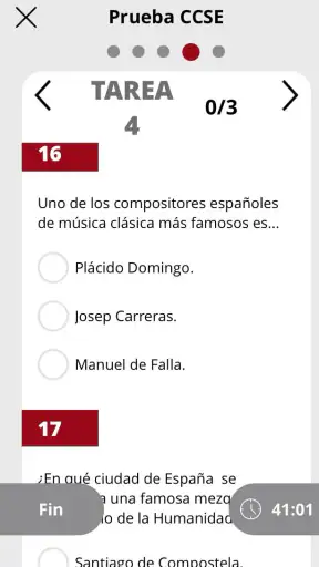 CCSE Nacionalidad Española screenshot