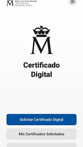 Certificado digital FNMT screenshot