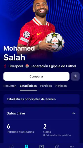 Champions League oficial screenshot