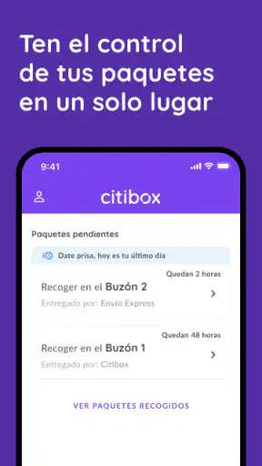 Citibox, Recibe tus paquetes screenshot