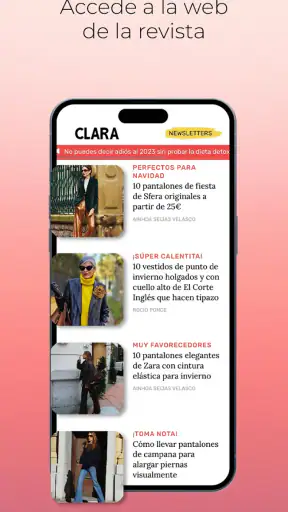 Clara revista screenshot