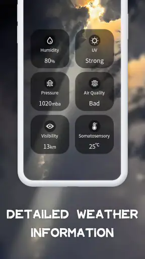 Clima diario screenshot