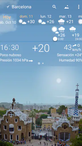 Clima preciso YoWindow screenshot