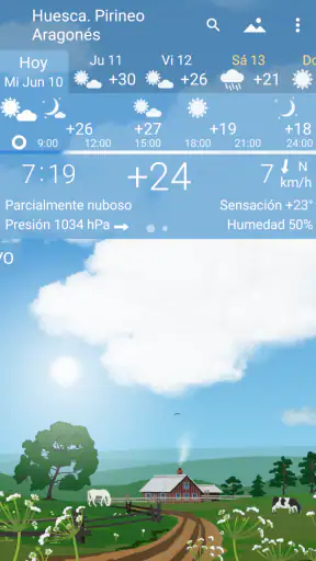 Clima preciso YoWindow screenshot