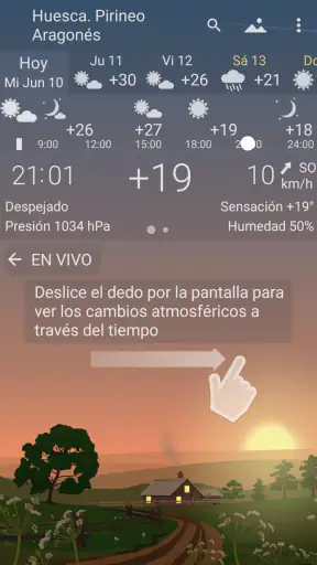 Clima preciso YoWindow screenshot