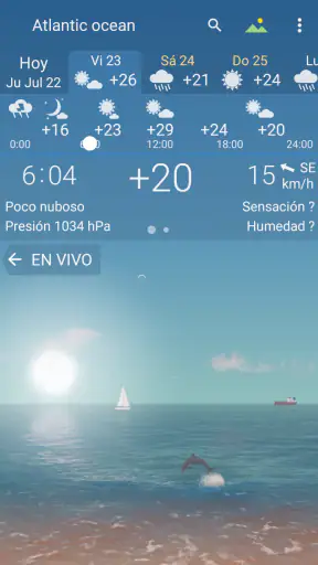 Clima preciso YoWindow screenshot