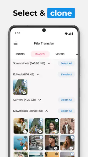 Clon Móvil: Copiar Datos screenshot
