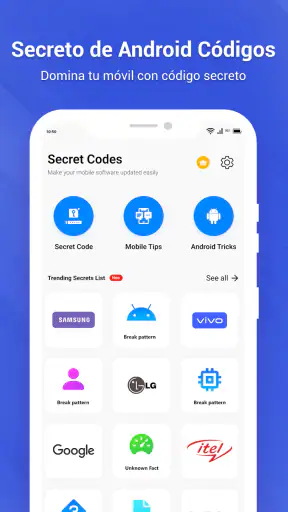 Código secreto para Android screenshot