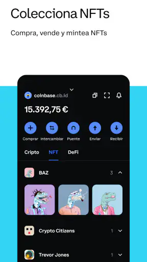 Coinbase Wallet: NFTs y cripto screenshot
