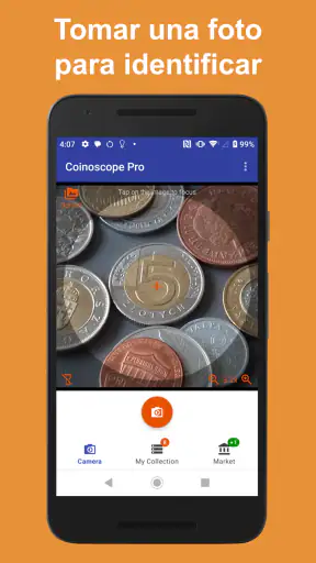 Coinoscope: identificar moneda screenshot