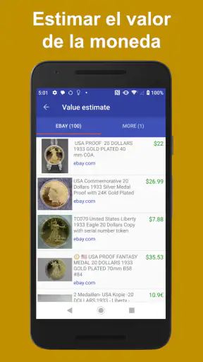 Coinoscope: identificar moneda screenshot