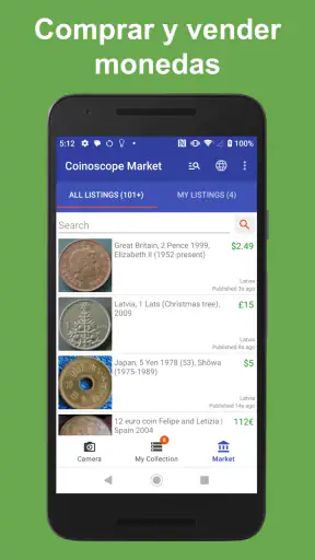 Coinoscope: identificar moneda screenshot