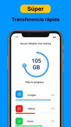 Compartir archivos de datos screenshot