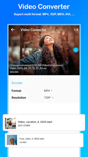 Compresor de vídeo screenshot