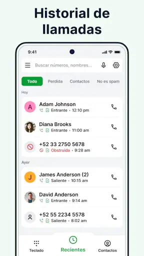 Contactos: Llamada telefónica screenshot