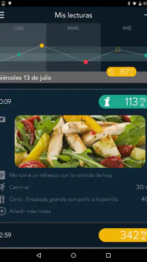 CONTOUR DIABETES app (ES) screenshot