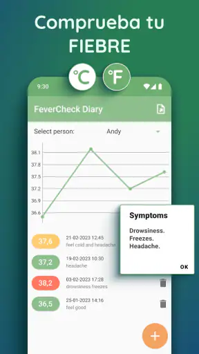 Control de la fiebre screenshot