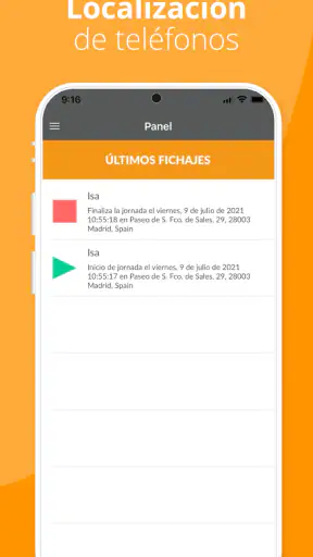 Control horario screenshot