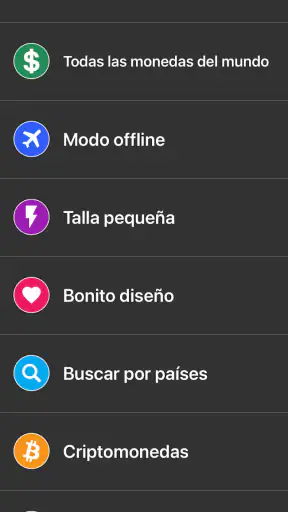Conversor de divisas screenshot