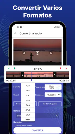 Convertir vídeo a MP3 screenshot