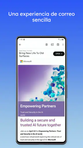 Correo Hotmail - Outlook App screenshot