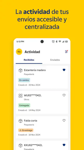 Correos: Envío y seguimiento screenshot