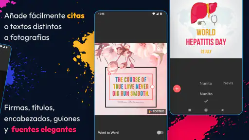 Crea pósters - Diseño gráfico screenshot