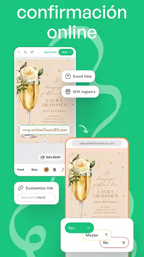 Crea Tarjetas de Invitación screenshot
