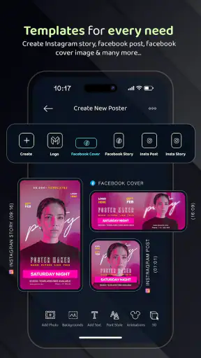 Creador de carteles - Flyers screenshot