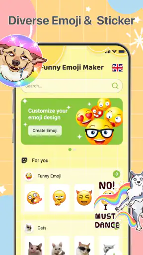 Creador de emojis divertidos screenshot