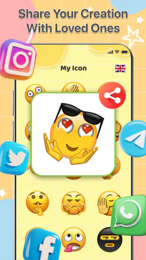 Creador de emojis divertidos screenshot