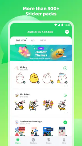 Creador de pegatinas animadas screenshot