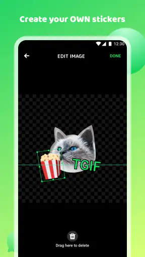 Creador de pegatinas animadas screenshot