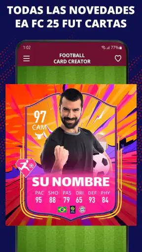 Creador de Tarjetas de Fútbol screenshot