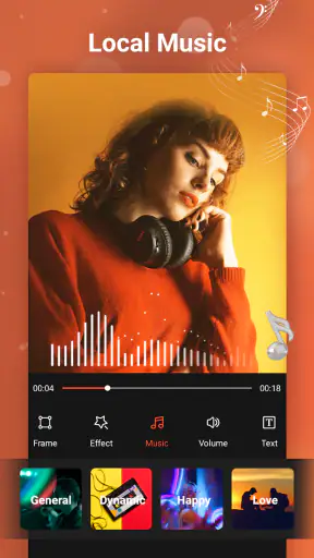 Creador de videos con musica screenshot