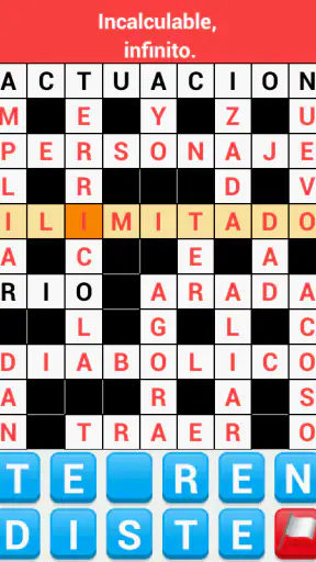 Crucigrama Español screenshot