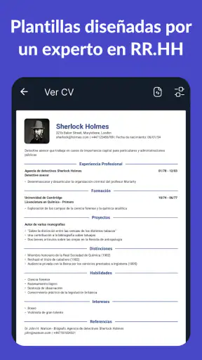 Currículum Vítae - CV Engineer screenshot