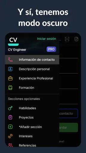 Currículum Vítae - CV Engineer screenshot