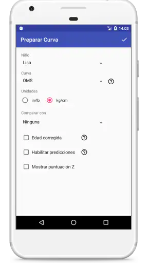 Curvas de Crecimiento Infantil screenshot