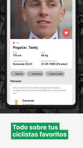 Cyclingoo: Resultados ciclismo screenshot