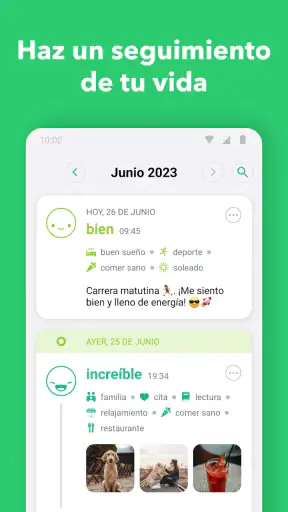 Daylio Diario, Agenda, Ánimos screenshot
