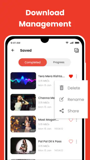 Descargador de música y vídeos screenshot