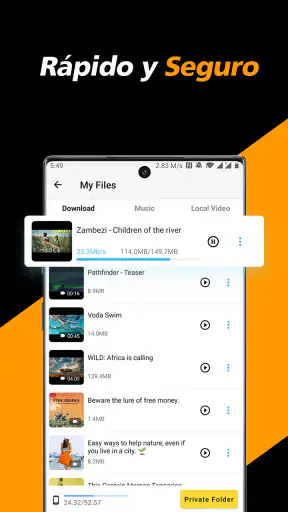 Descargador de video privado screenshot