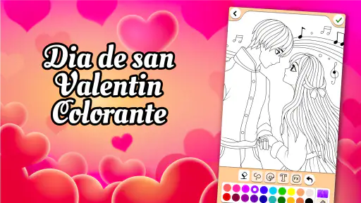 Dia de san Valentin Colorante screenshot