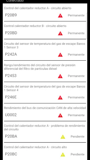 Diagnóstico Tor OBD2 screenshot